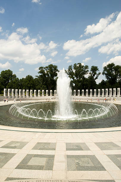 istock Fountain at World War Two Memorial 157721206