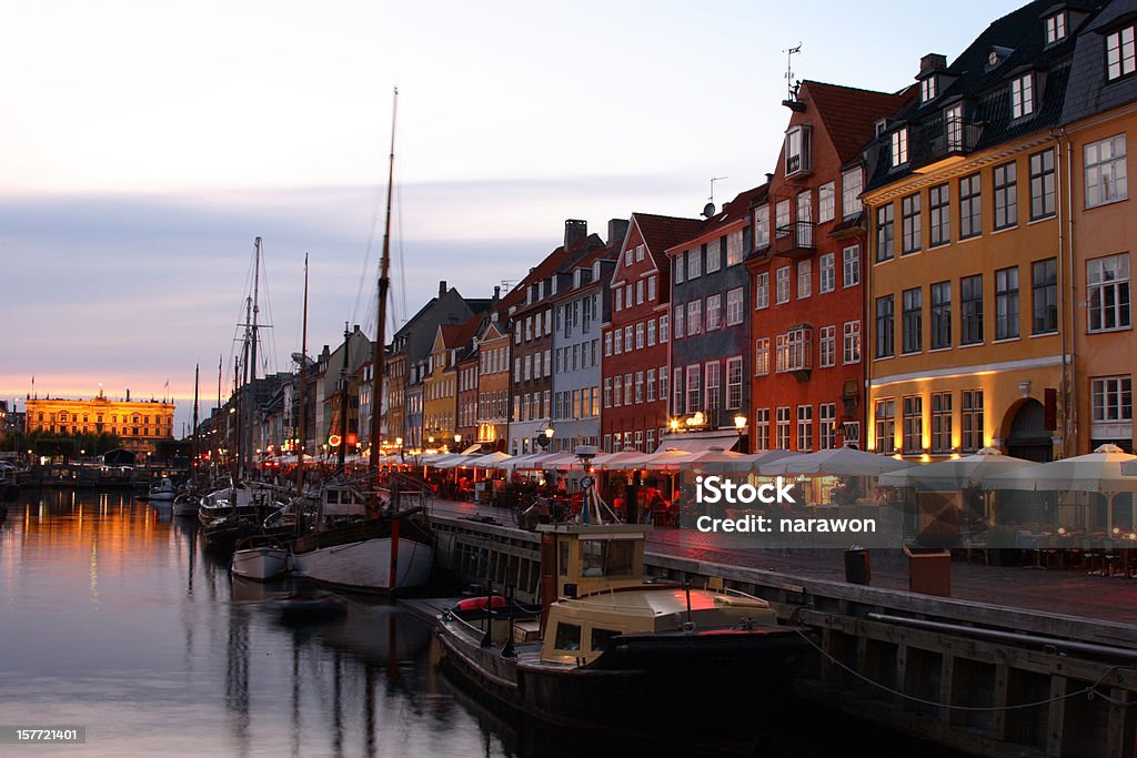 Canal Nyhavn - Foto de stock de Copenhague libre de derechos