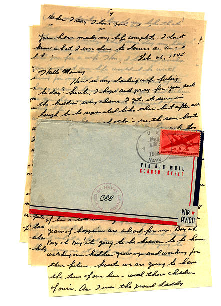 list z ojcem - air mail world war ii war american culture zdjęcia i obrazy z banku zdjęć