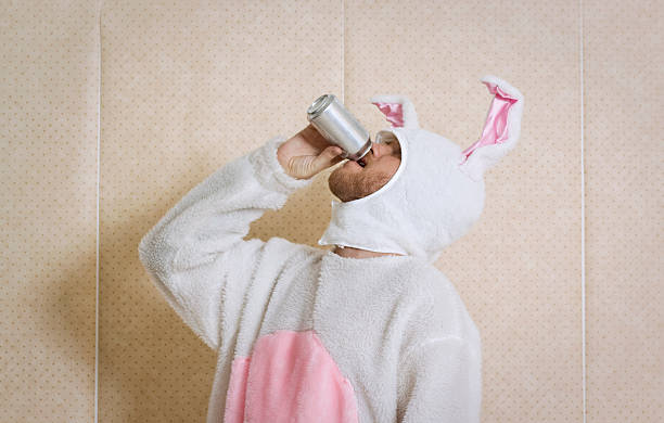 borracho conejito - disfraz de conejo fotografías e imágenes de stock