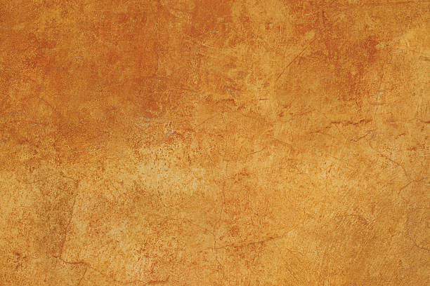 オレンジブラウンのローマのグランジテクスチャ背景壁の xxxl ローマ、イタリア - orange wall textured paint ストックフォトと画像