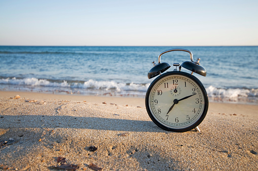 o'clock on the beach
