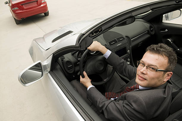 istock Man in the convertible 157721925