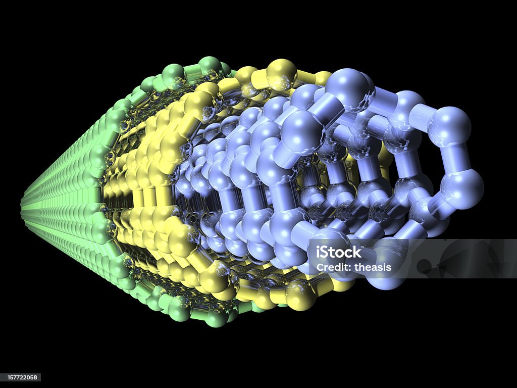 다중 벽 탄소 Nanotube - 로열티 프리 0명 스톡 사진