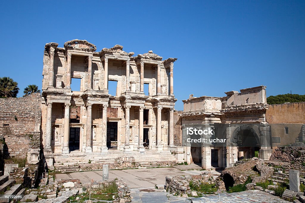 Biblioteca di Celso Efeso - Foto stock royalty-free di Biblioteca