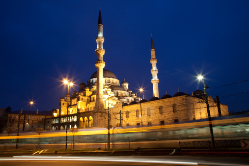 night, the mosques and fast metro