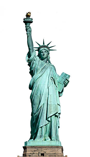 estátua da liberdade. nova york, eua. - statue of liberty new york city statue usa - fotografias e filmes do acervo