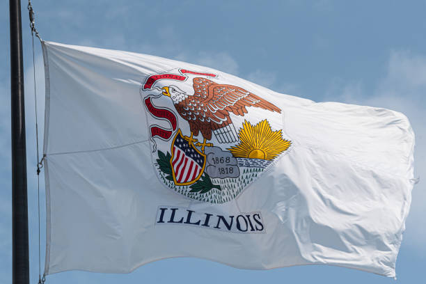 istock The US State Flag of Illinois 1577245964