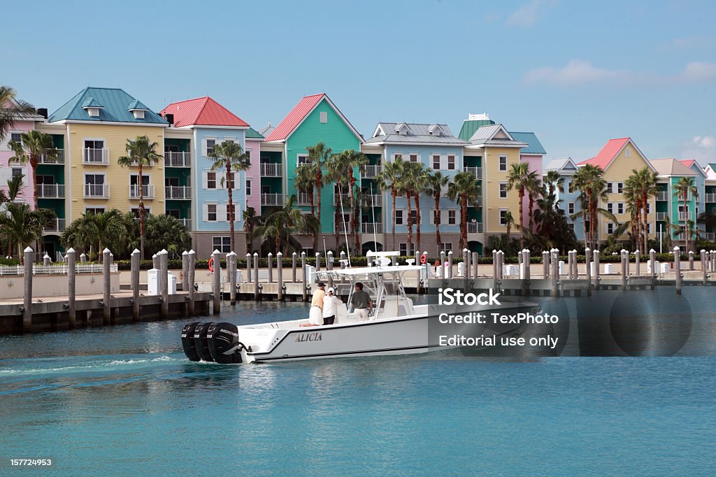 Colorful Condominiums  Bahamas Stock Photo