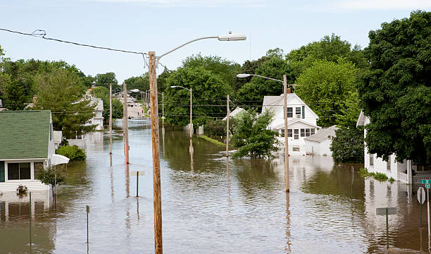 Midwest Flood stock photo