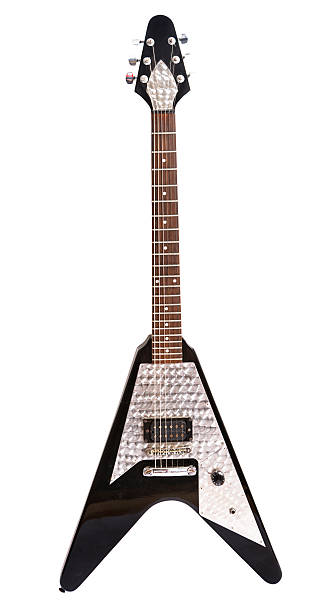 "Flying V" electric guitar  electric guitar photos stock pictures, royalty-free photos & images