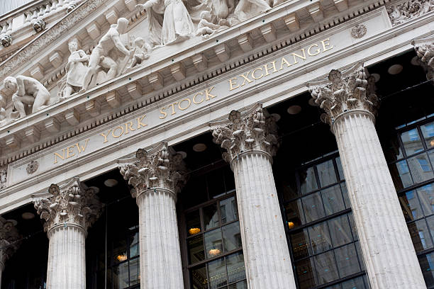 bourse de new york - market wealth famous place travel destinations photos et images de collection