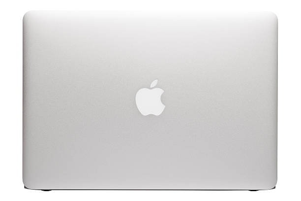 apple macbook air computadora portátil - avión ultraligero fotografías e imágenes de stock