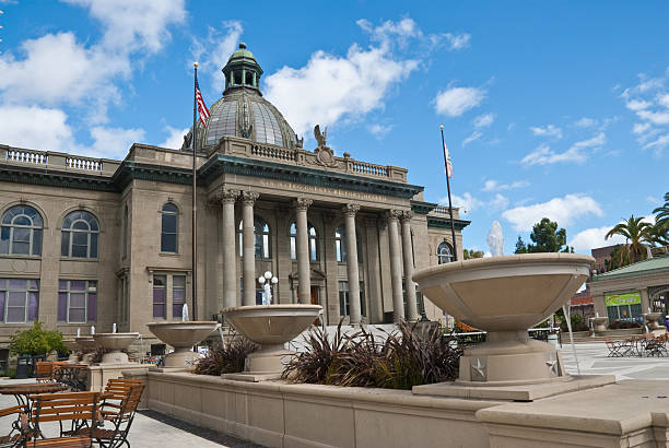 Historic San Mateo County Courthouse stock photo