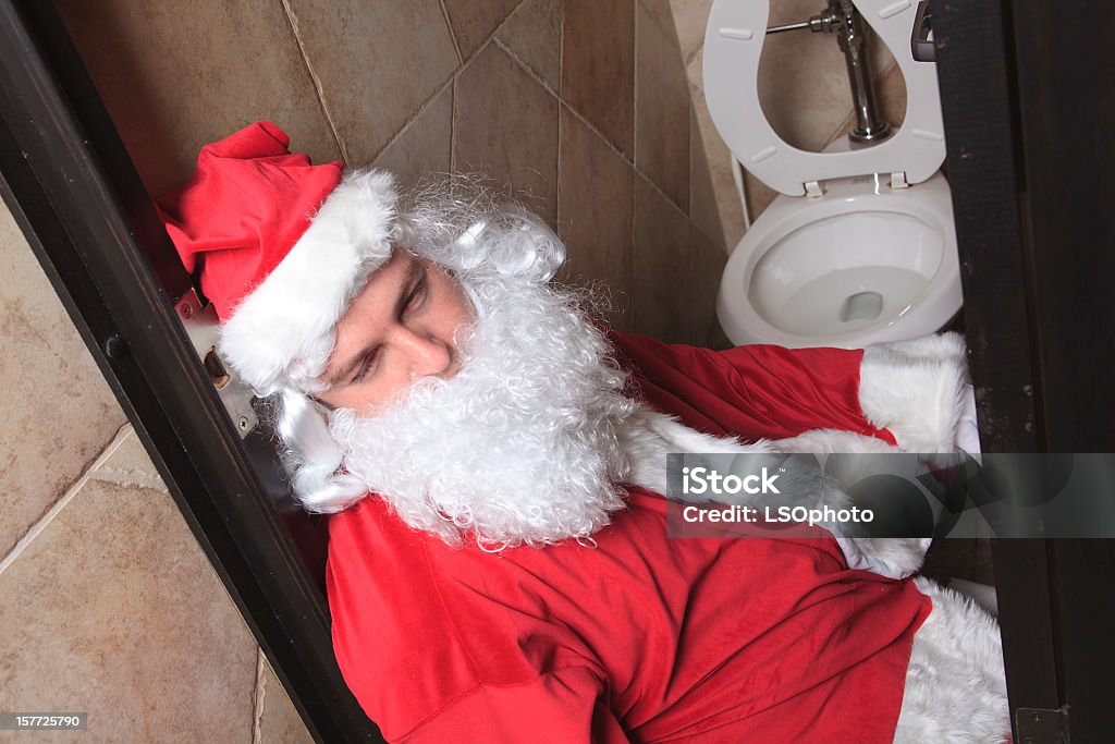 Papai Noel Pub Bar-embriagado - Foto de stock de Beber royalty-free