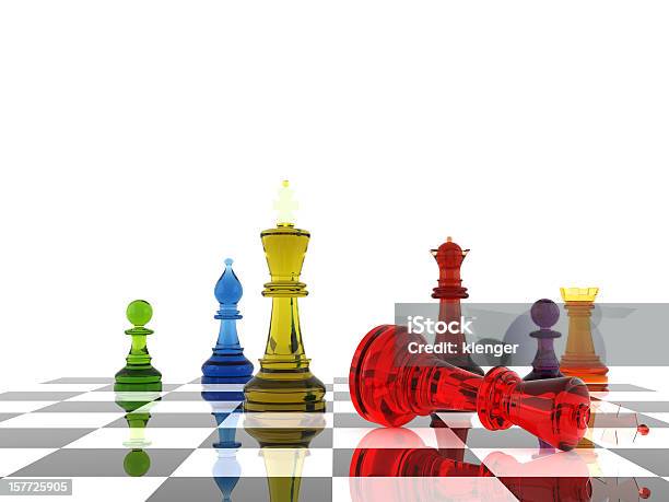 Schachspiel Stockfoto und mehr Bilder von Bunt - Farbton - Bunt - Farbton, Freisteller – Neutraler Hintergrund, Strategie