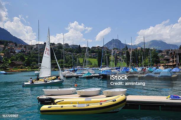 Marina En Spiez Foto de stock y más banco de imágenes de Aire libre - Aire libre, Bahía, Cantón de Berna