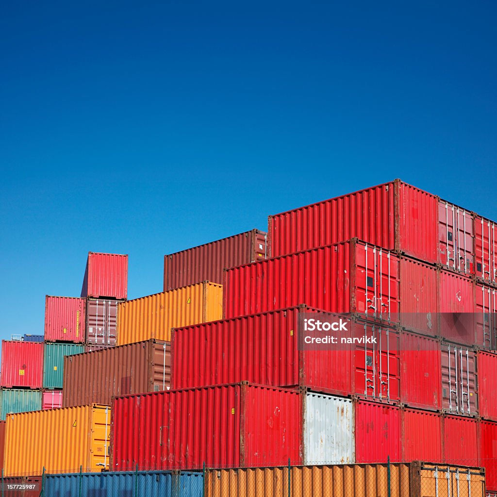 Conteneurs de Cargo - Photo de Container libre de droits
