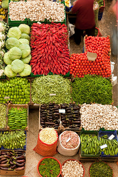 istock Colorful vegetables and fruits 157726627