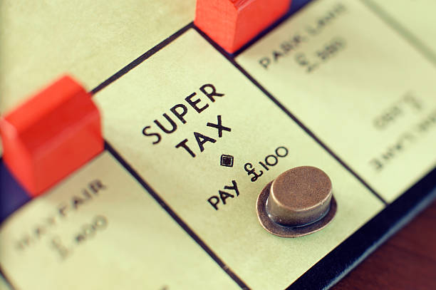 Super tax stock photo
