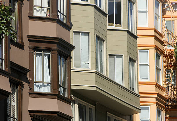 Rows of houses in San Francisco in northern California