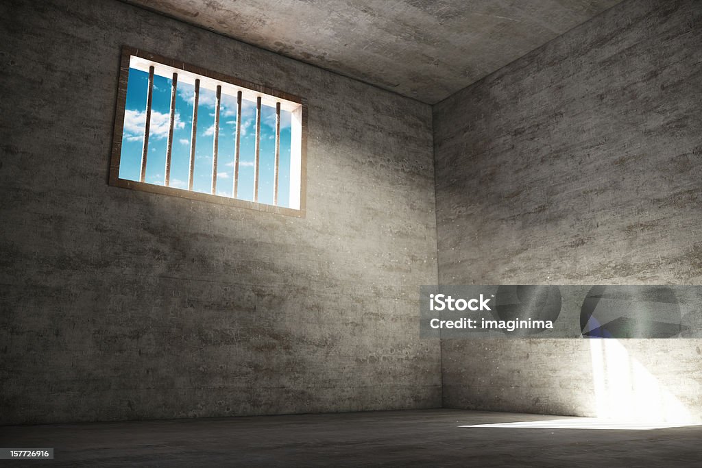 Que em Cela de Prisão - Foto de stock de Prisão royalty-free