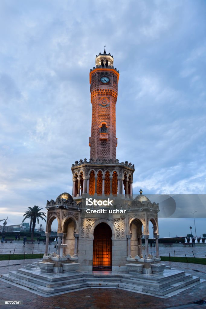 izmir Torre dell'orologio - Foto stock royalty-free di A forma di stella