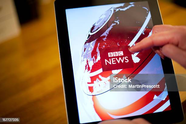 Bbc News On Ipad2 Stock Photo - Download Image Now - BBC, Computer, Web Page