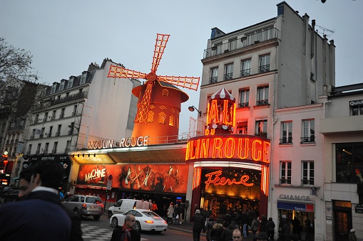 Paris - December 2012: Montmartre is a famous quarter for artists.