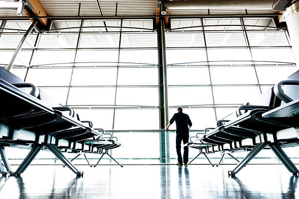 istock Man in an Airport lounge 157727489