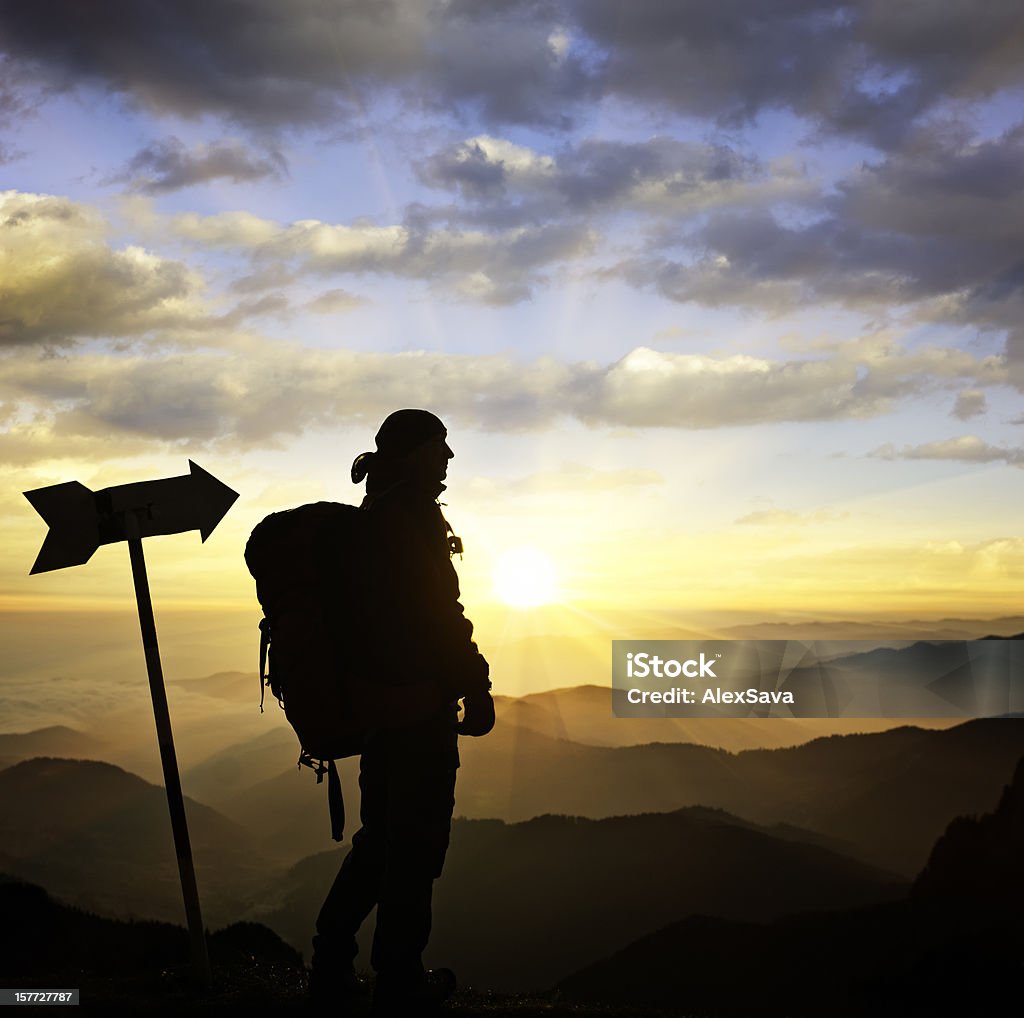 Auf dem trail - Lizenzfrei Ansicht aus erhöhter Perspektive Stock-Foto