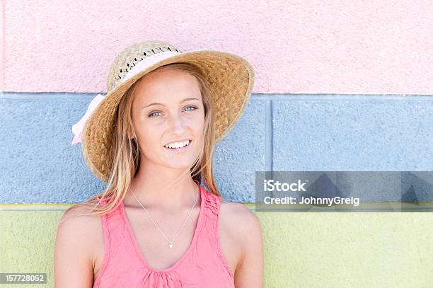 Summer Girl Stock Photo - Download Image Now - Color Image, Pastel Colored, Summer