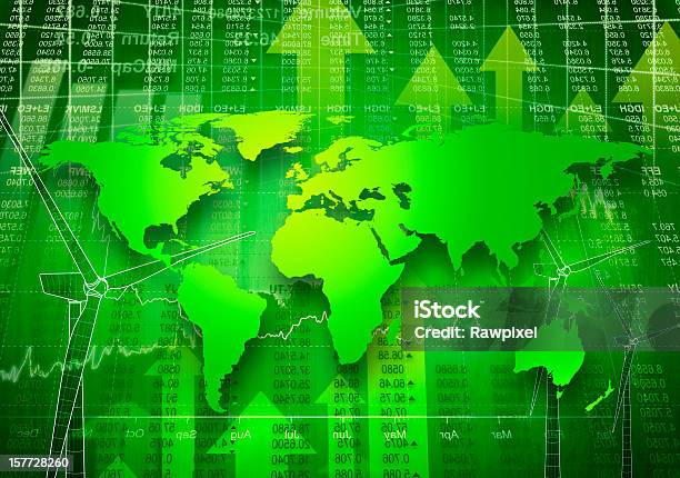 Green Global Business Stockfoto und mehr Bilder von Berufliche Beschäftigung - Berufliche Beschäftigung, Börse, Börsenkurs