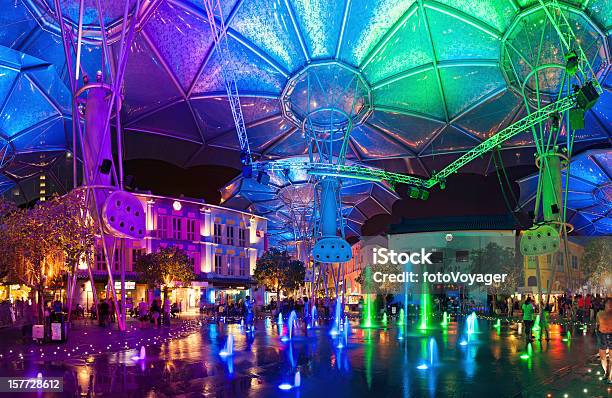 Singapore Clarke Street Brunnen Bei Nacht Stockfoto und mehr Bilder von Abenddämmerung - Abenddämmerung, Asiatischer und Indischer Abstammung, Asien