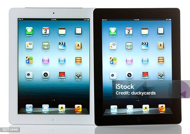 Apple Ipad 3 ホワイトとブラックのモデル - iPadのストックフォトや画像を多数ご用意 - iPad, タブレット端末, エディトリアル