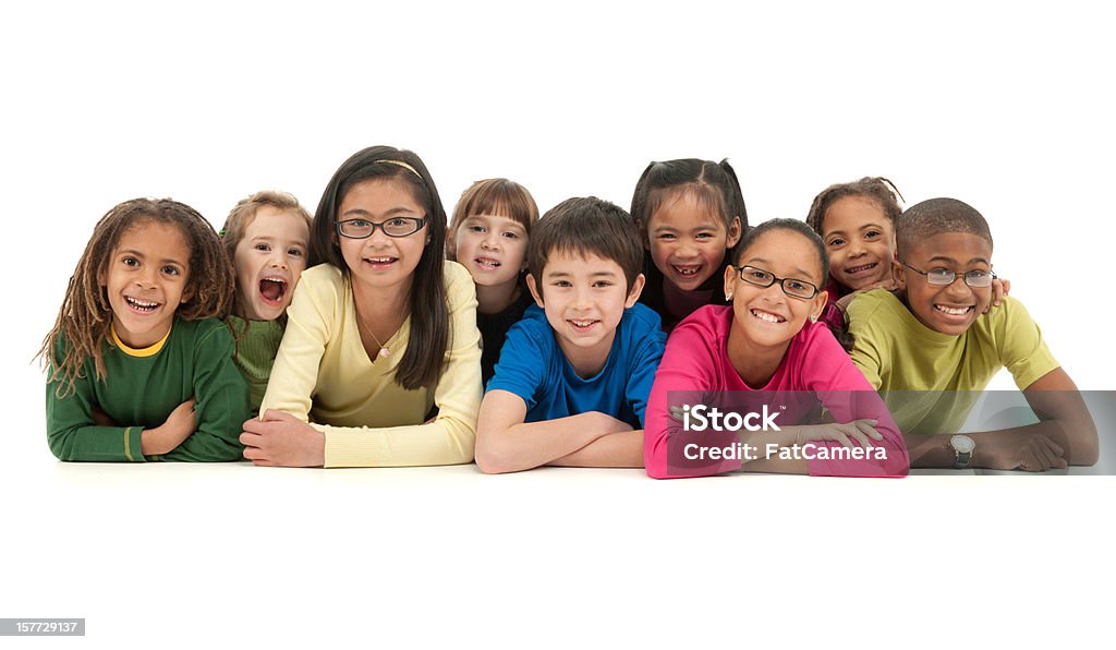 Multi-étnica crianças - Foto de stock de 10-11 Anos royalty-free