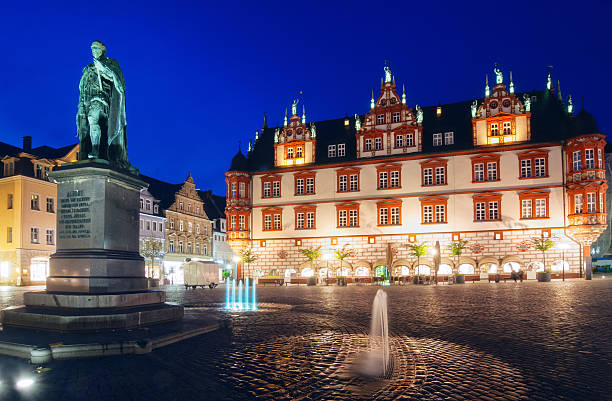 istock Prince Albert statue at the town square of Coburg 157730502