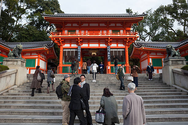 Torii gates at Fushimi Inari Shrine are donated by well-wishers and devotees who have had their wishes granted.