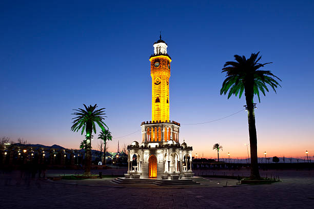 izmir saat kulesi - torre de relógio - fotografias e filmes do acervo