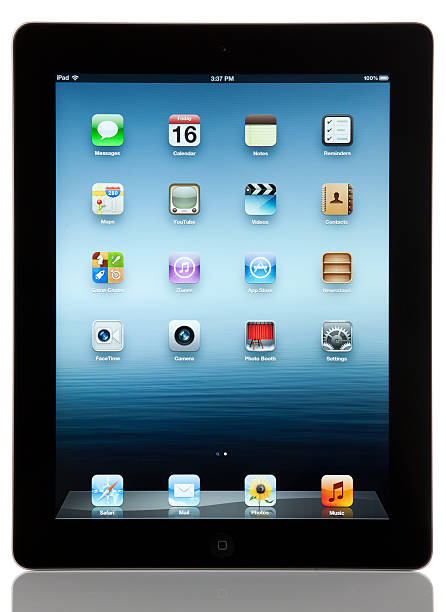 100+ Apple Ipad 3 The New Ipad Isolated On White Stock Photos