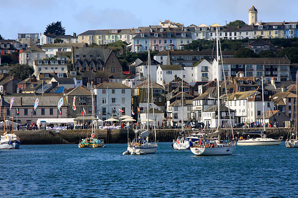 Falmouth in Cornwall, England  sound port stock pictures, royalty-free photos & images