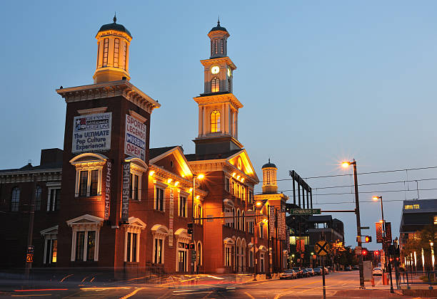 Brookline, Massachusetts, USA - February 5, 2024: View of the S. S. Pierce Building in Brookline's Coolidge Corner. Constructed in 1898 at the intersection of Harvard and Beacon Street.