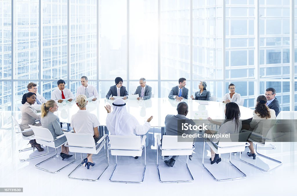 International Business Meeting  Arabia Stock Photo