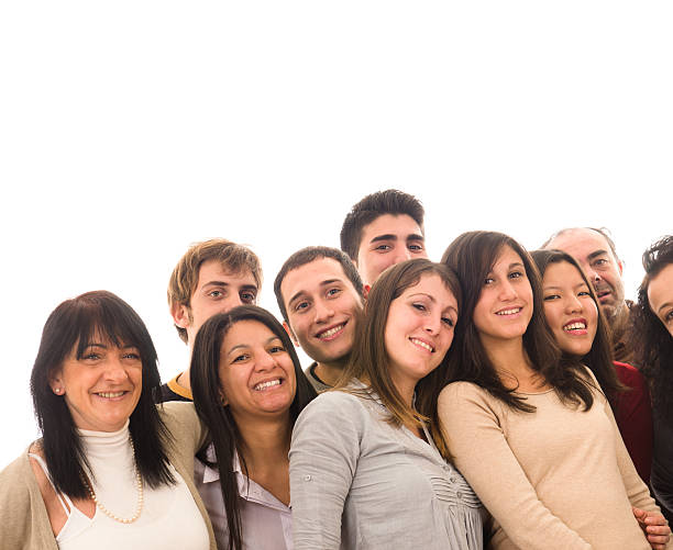istock Group of people embracing together 157731536