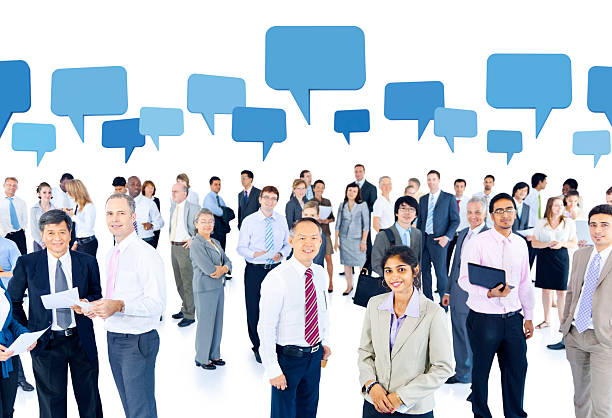 istock World business people with thought bubbles 157731588