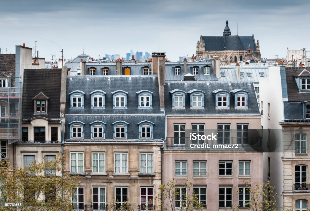 Traditional Buildings in Paris Paris - France Stock Photo