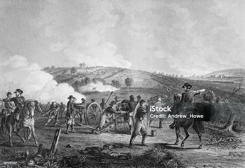 Batalha de Gettysburg - Royalty-free Guerra Civil Americana Ilustração de stock
