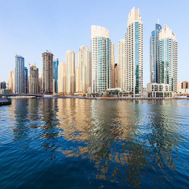 Skyscrapers of the Dubai Marina.