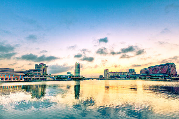 Panorama of Downtown Tampa stock photo
