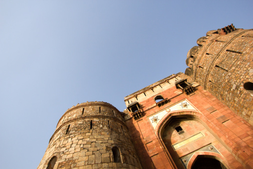 This fort, which is regarded as the 'old fort' in Delhi, was built by the Mughal emperor Humayun in the 16th century. Its crumbling walls enclose buildings such as the library where Humayun fell to his death and a mosque.